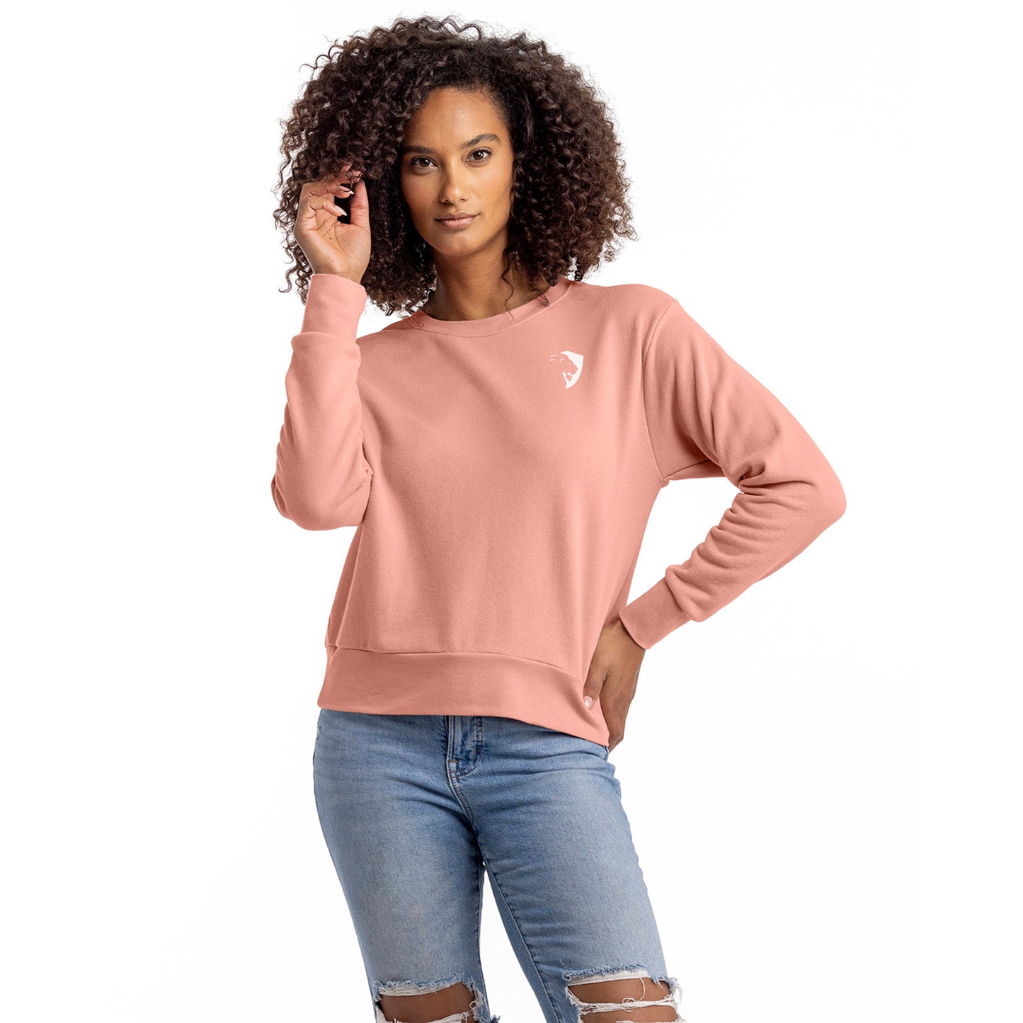 Prime Sueded Sweatshirt Dessert Pink Women's